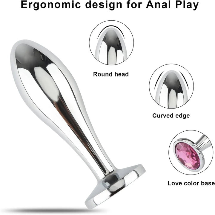 3 Size Oval Anal Plug by Lover Senses Lover Thingz