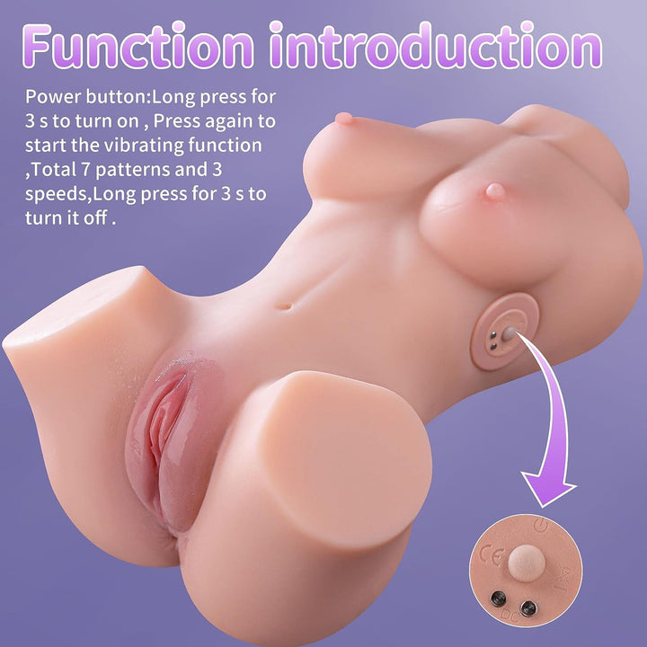 Muñeca sexual de tamaño natural de 5,9 kg con vagina realista de Lover Senses 