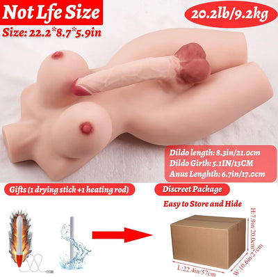 Trans Sex Doll with Realistic Dildo 20lb