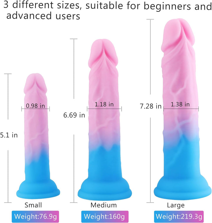 Pink Precious Dildo by Lover Senses - 3 sizes