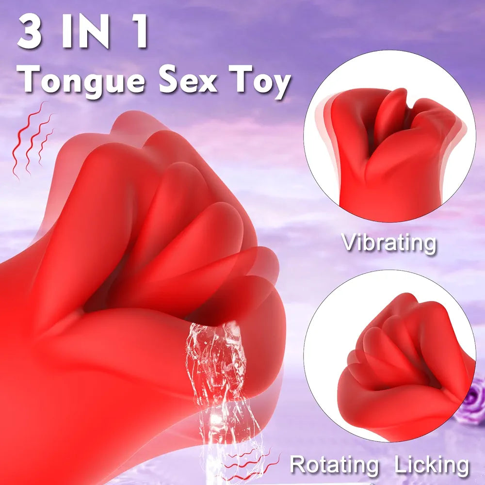 Vibrador para lamer la lengua del clítoris de Lover Senses