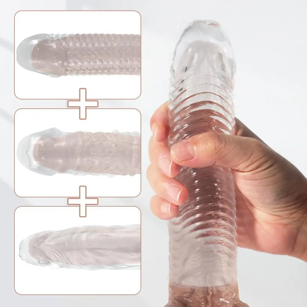 Crystal Dildo with Suction Cups by Lover Senses Lover Senses