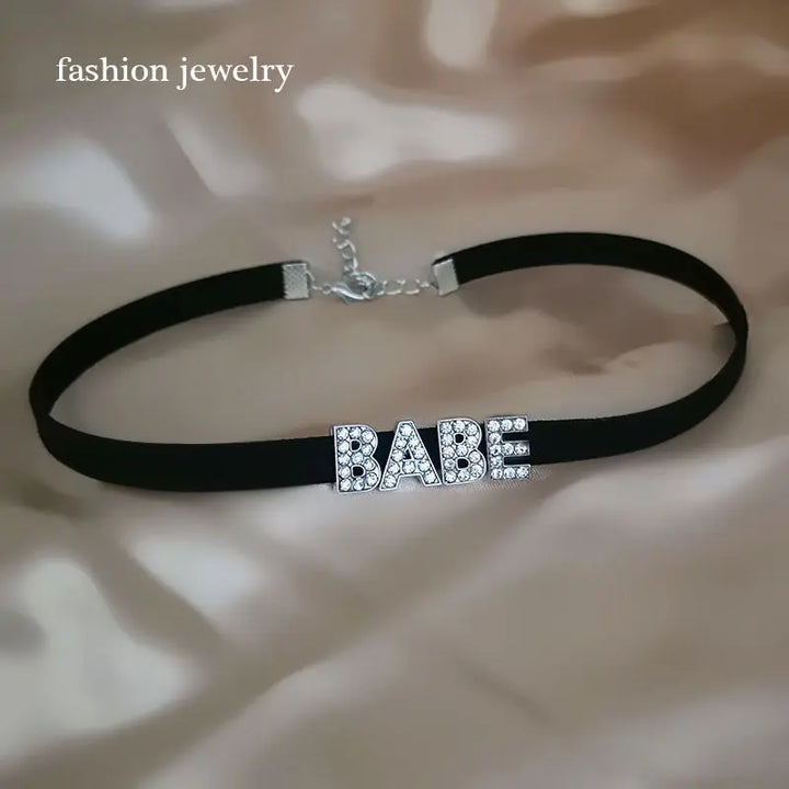 Custom Diamond Name Choker of Lover Senses Lover Senses