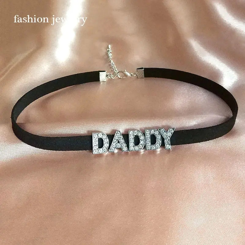 Custom Diamond Name Choker of Lover Senses Lover Senses