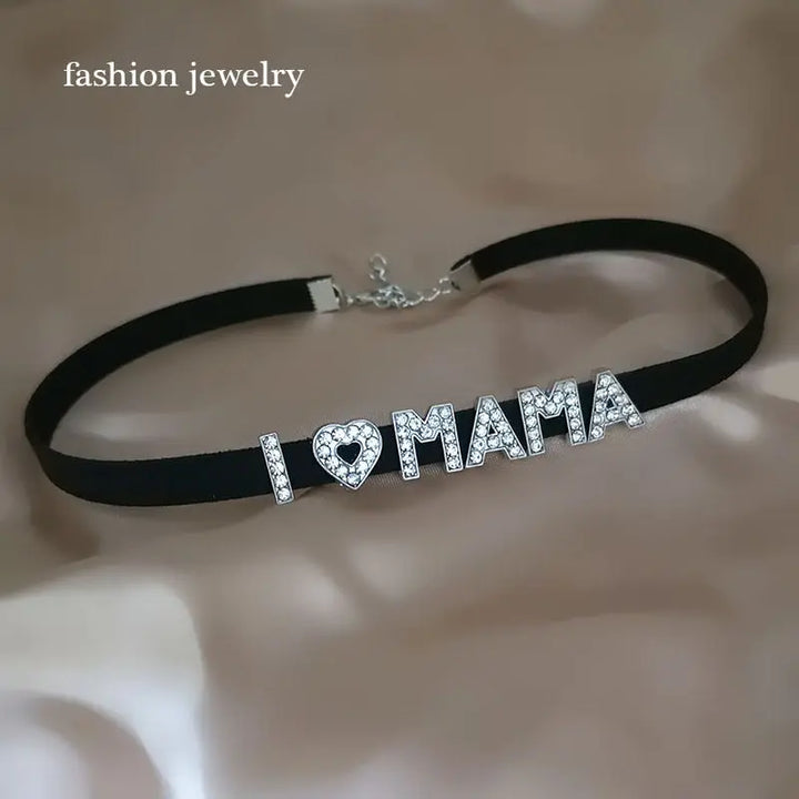 Custom Diamond Name Choker of Lover Senses Lover Senses