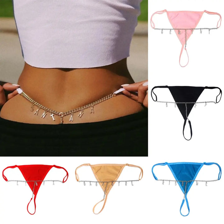 Custom Name Thong by Lover Senses Lover Thingz