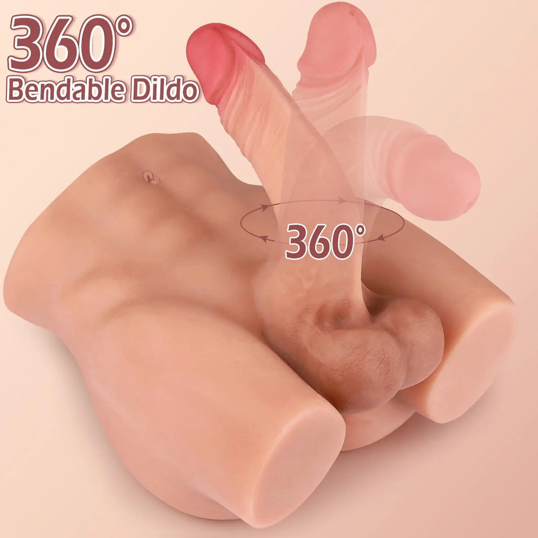 Male Sex Doll with Realistic Dildo 7.4lb with Anal hole Lover Senses