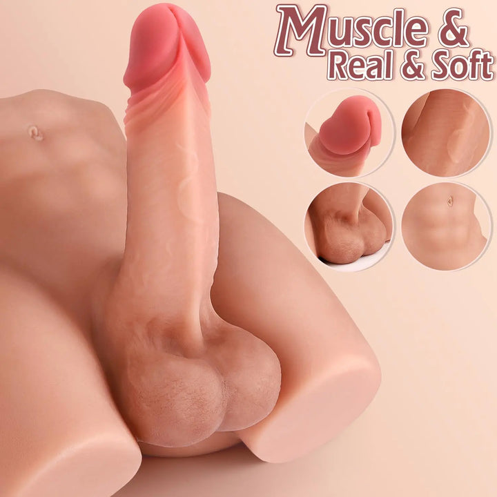 Male Sex Doll with Realistic Dildo 7.4lb with Anal hole Lover Senses