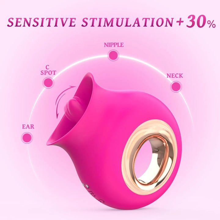 Ring & Tongue Vibrator by Lover Senses The Busy Beaver Sex Store