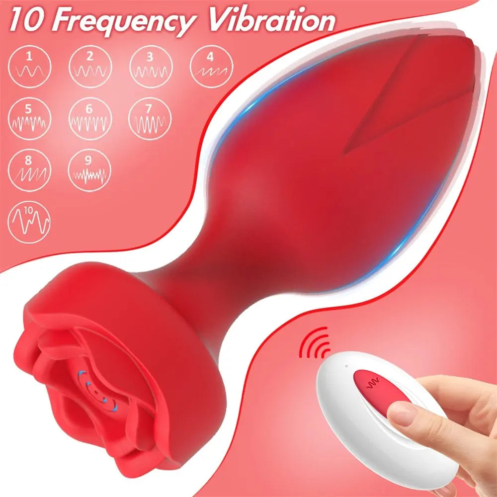 Rose Anal Vibrator by Lover Senses Lover Thingz