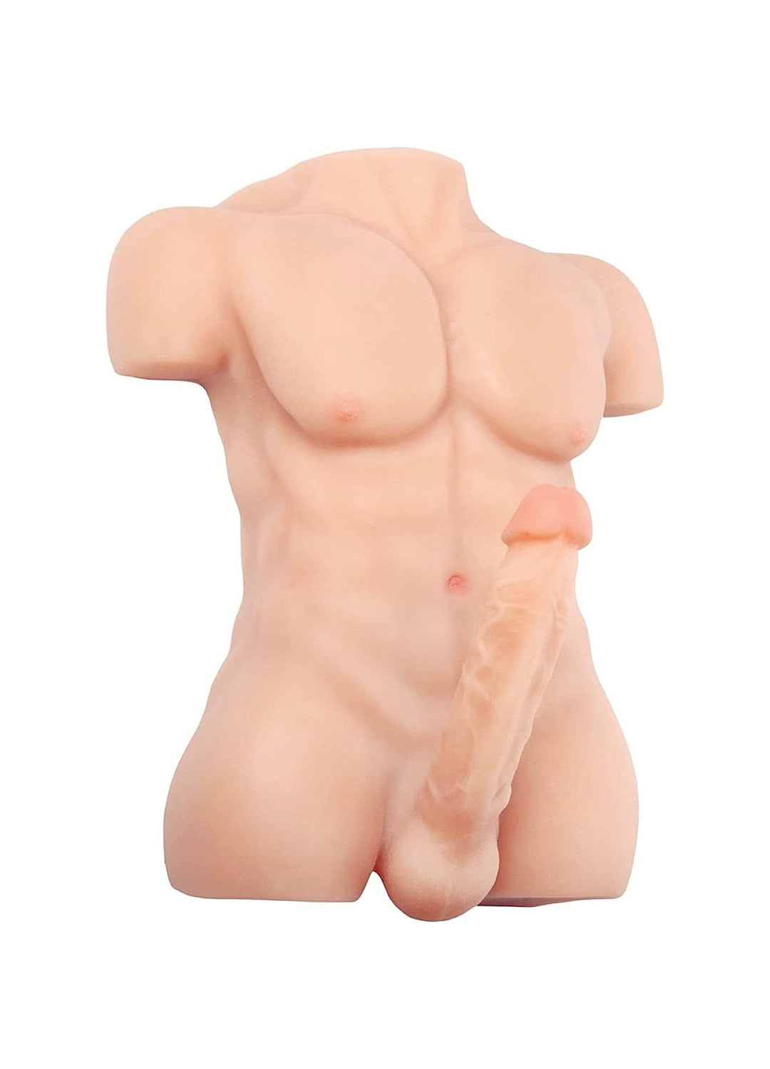 Muñeca sexual masculina de medio cuerpo de 15,4 libras con ano