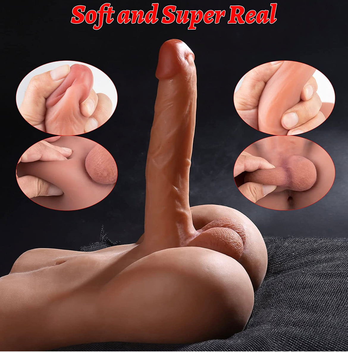 Male Sex Doll with Realistic Dildo 6.2lb